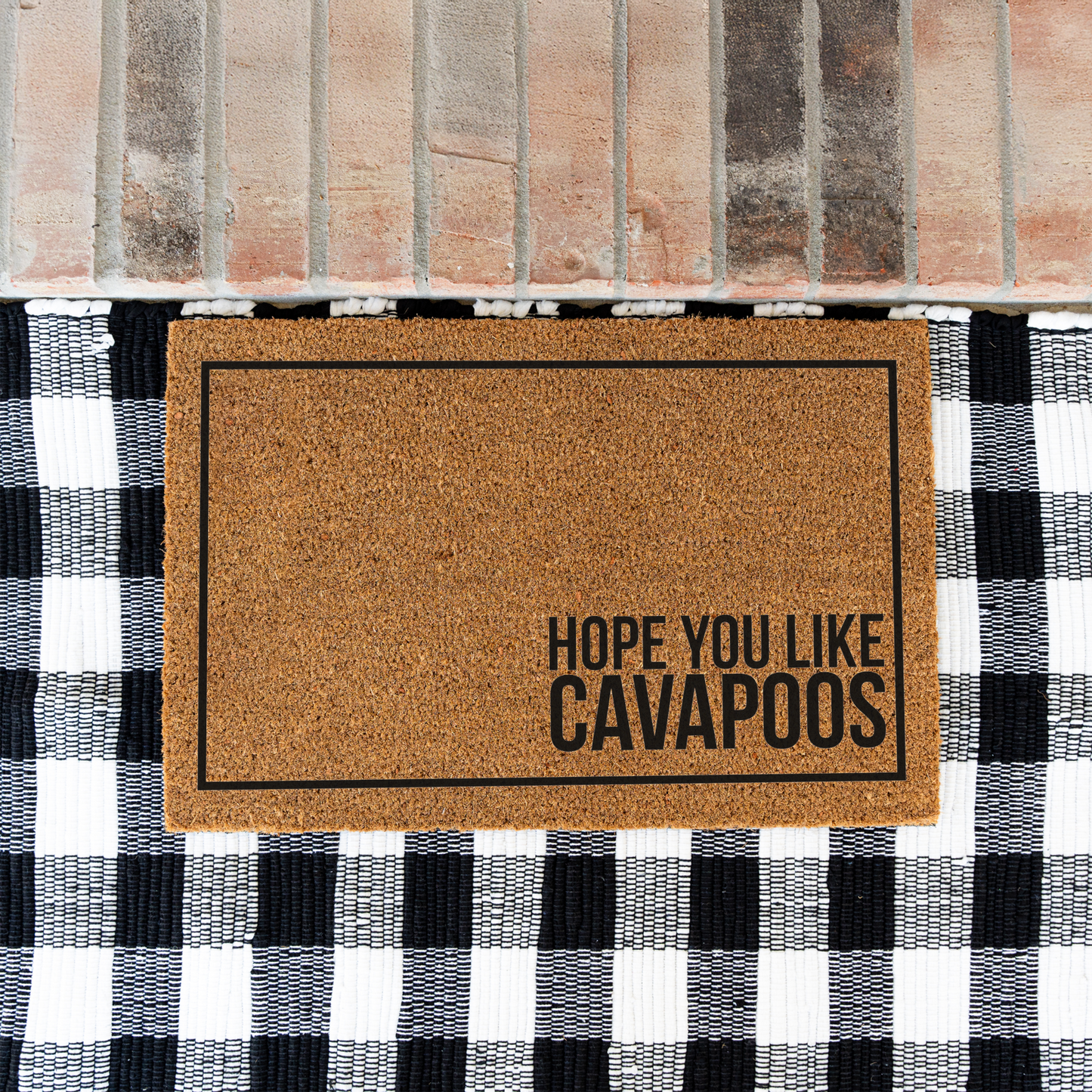 Hope You Like Cavapoos Doormat, Funny Dog Doormat, Dog Welcome Mat, Housewarming Gift, Dog Door Mat