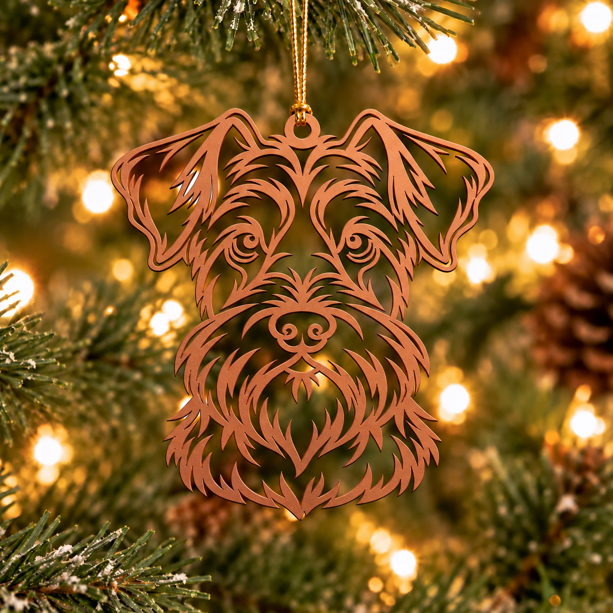 Schnauzer Christmas Ornament