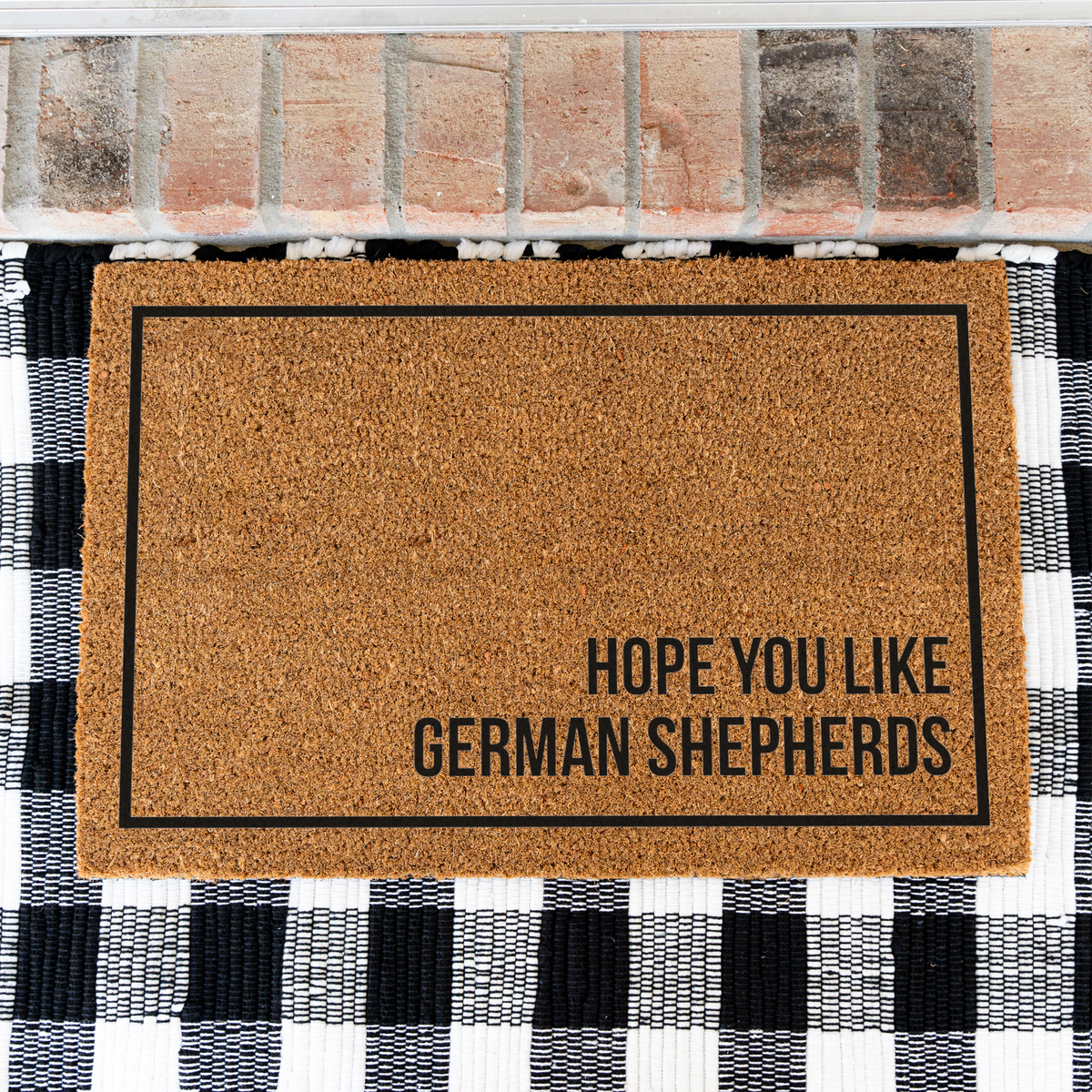 German Shepherd Doormat, Hope You Like German Shepherds Welcome Mat, Funny GSD Doormat, German Shepherd Lover Gift, Dog Owner Home Decor