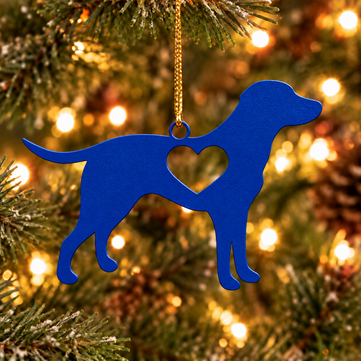 Labrador Love Metal Ornament