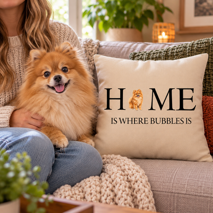 Personalized Dog Breed and Custom Saying Pillow Cover