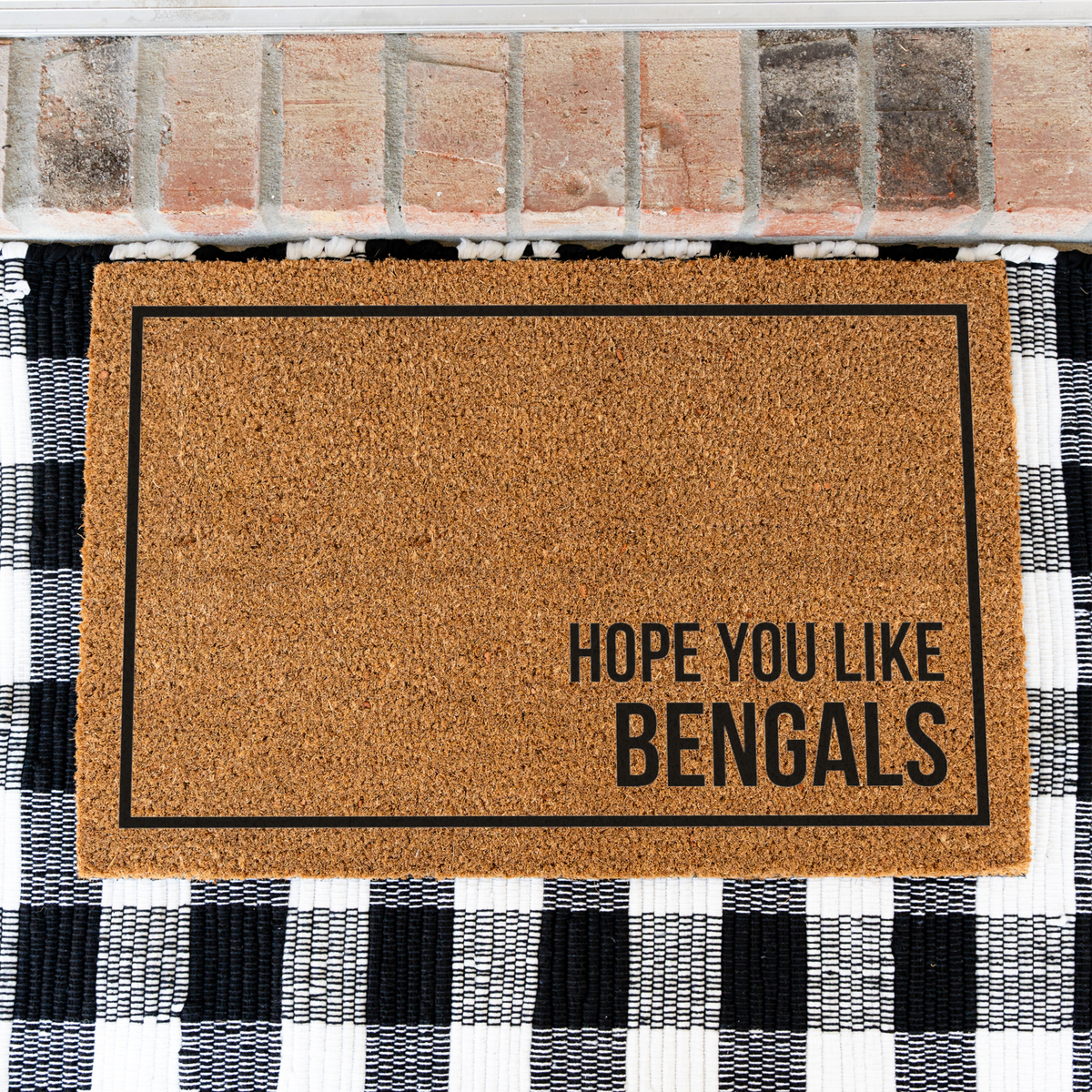 Funny Bengal Cat Doormat, Hope You Like Bengals Welcome Mat, Bengal Cat Lover Gift, Cat Owner Front Door Mat, Funny Housewarming Decor