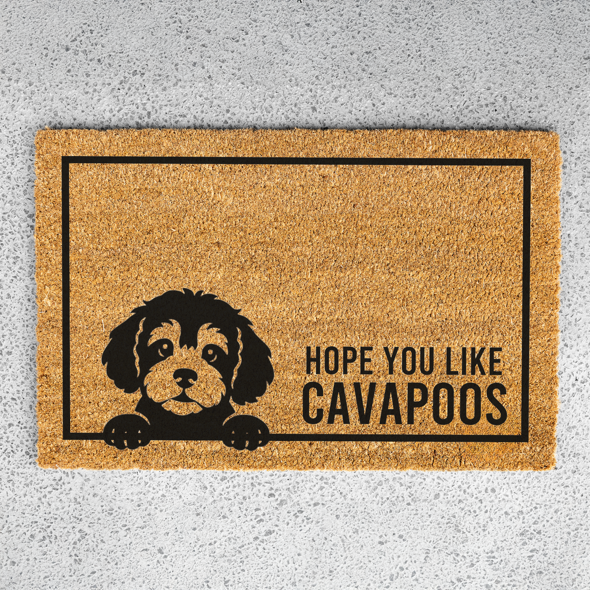 Cavapoo Doormat, Funny Dog Welcome Mat, Hope You Like Cavapoos Doormat, Cavapoo Lover Gift, Dog Mom Gift, Pet Owner Housewarming Gift