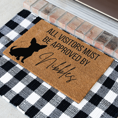 Custom Dog Name Welcome Mat - Chihuahua
