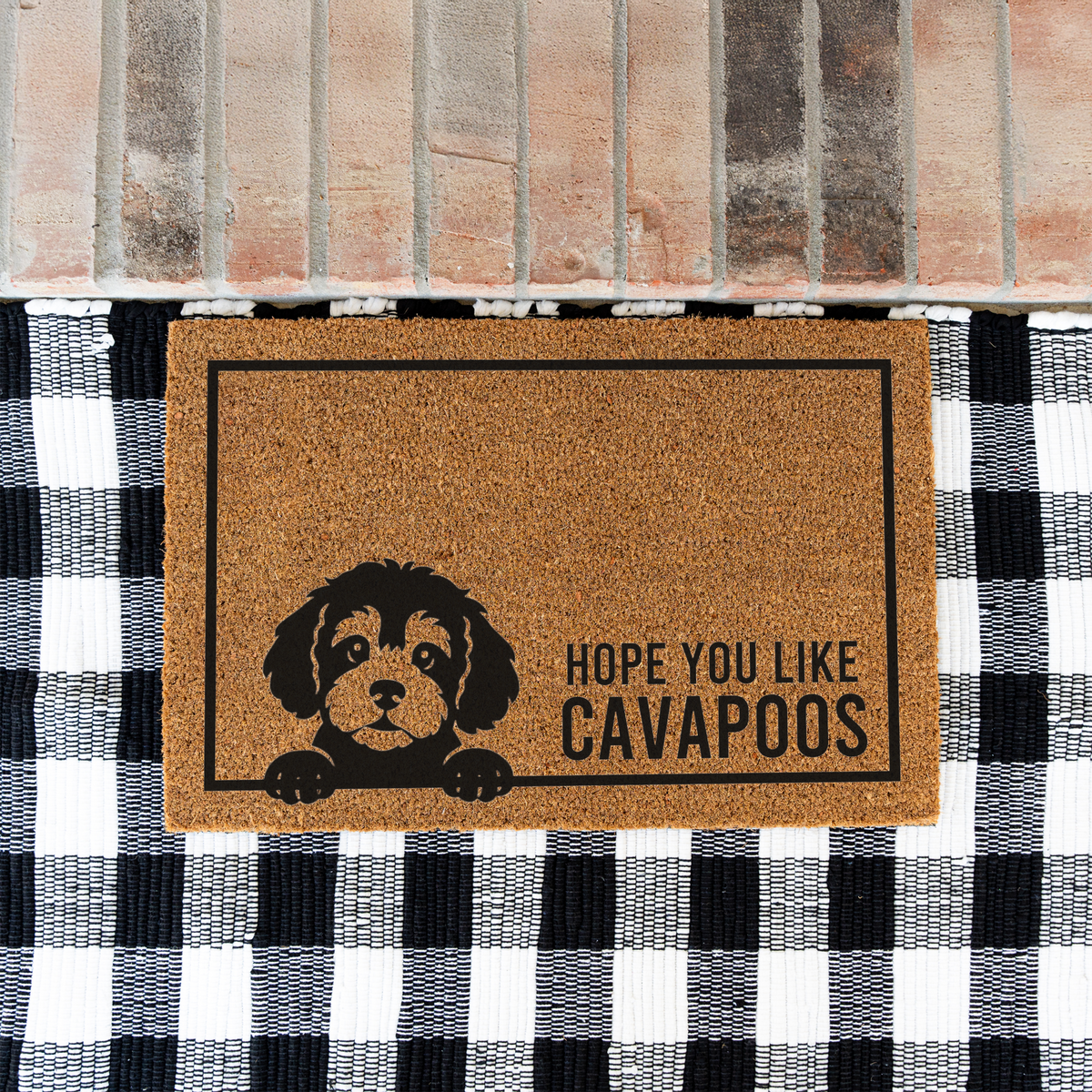 Cavapoo Doormat, Funny Dog Welcome Mat, Hope You Like Cavapoos Doormat, Cavapoo Lover Gift, Dog Mom Gift, Pet Owner Housewarming Gift