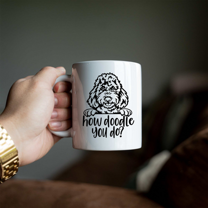 How Doodle You Do Coffee Mug, Funny Doodle Dog Mug, Goldendoodle Lover Gift, Labradoodle Coffee Cup, Cute Dog Mom Mug, Dog Dad Gift, Pet Lov