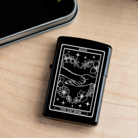The Cat Mom Tarot Card Windproof Lighter