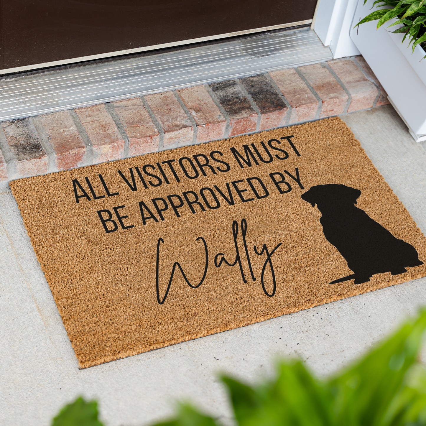 Custom Dog Name Welcome Mat - Labrador Retriever