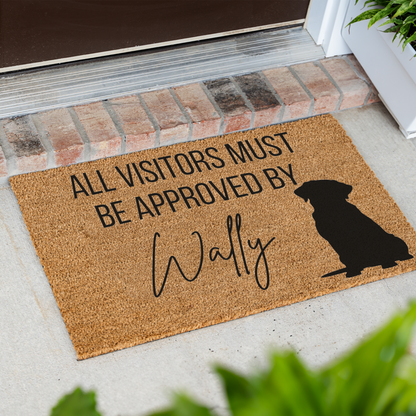Custom Dog Name Welcome Mat - Labrador Retriever