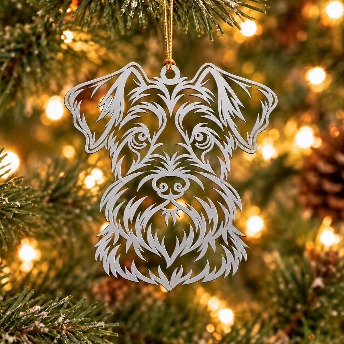 Schnauzer Christmas Ornament