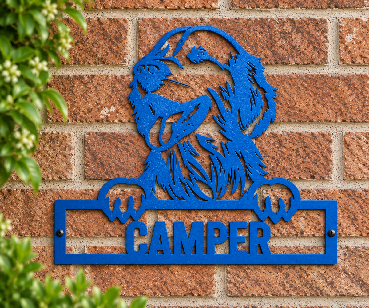 Personalized Golden Retriever Metal Sign