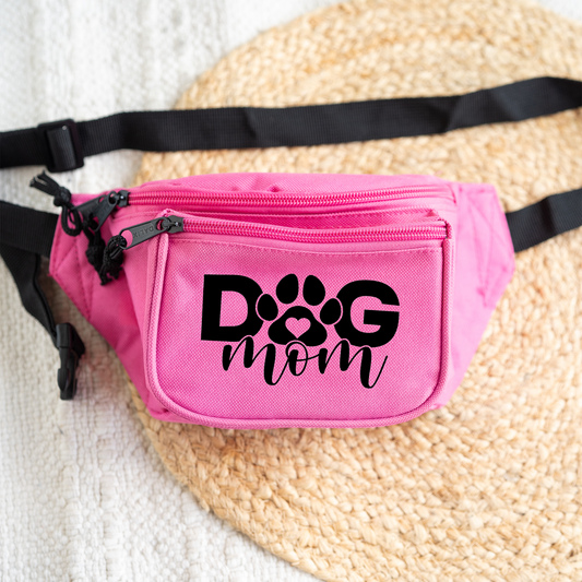 Dog Mom Fanny Pack, Cute Waist Bag for Pet Lovers, Adjustable Belt Bag, Everyday Crossbody, Gift for Dog Owner
