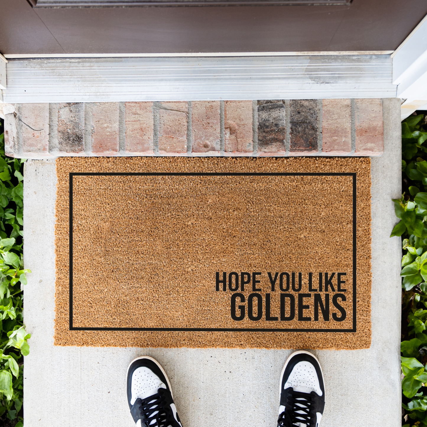 Hope You Like Goldens Funny Dog Welcome Doormat, Funny Entryway Mat, Durable Coir Design for Porch Decor, Dog Doormat