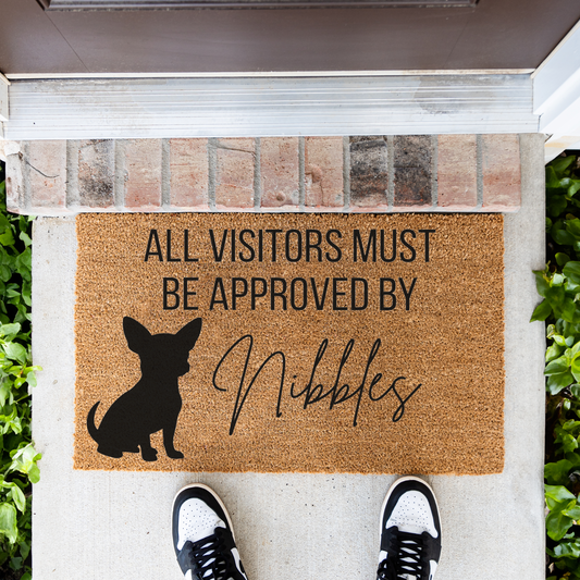 Custom Dog Name Welcome Mat - Chihuahua