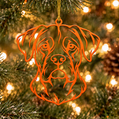 Boxer Metal Ornament