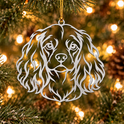 Cavalier King Charles Spaniel Metal Ornament