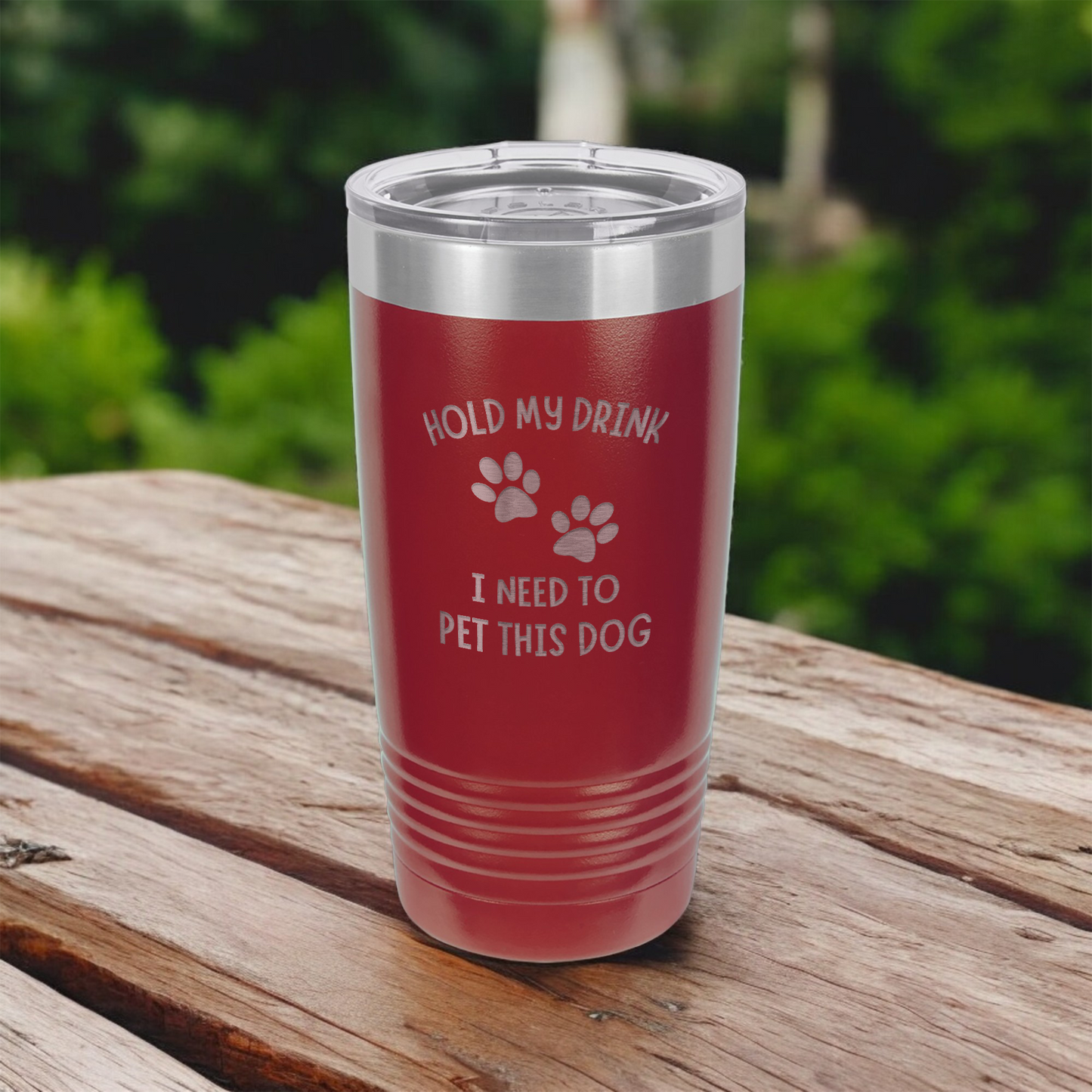 Hold My Drink, I Need To Pet This Dog 20oz Tumbler