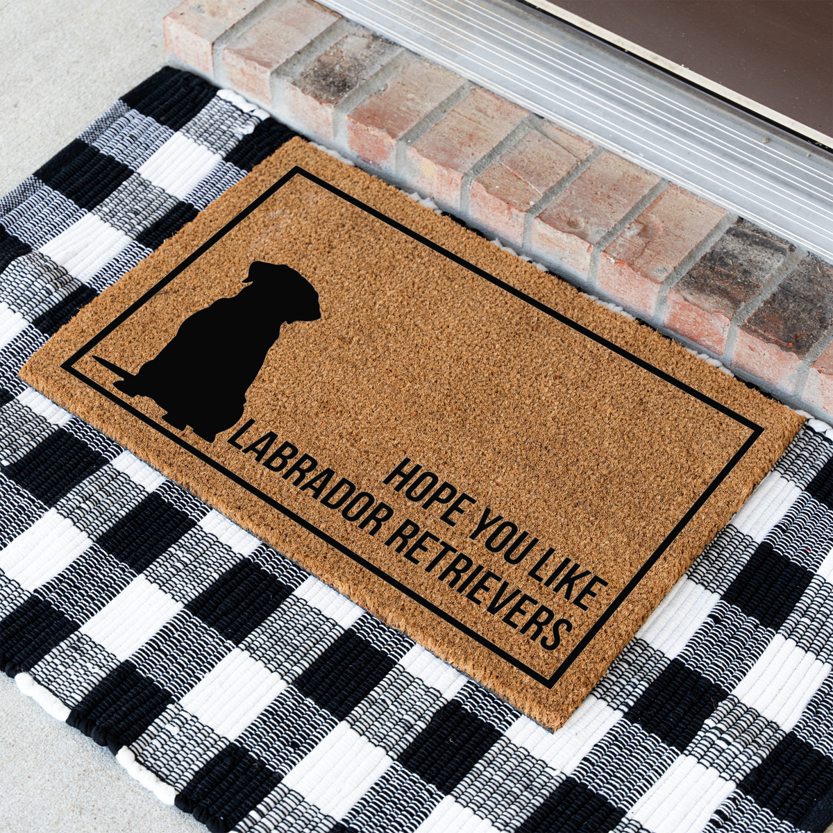 Labrador Retriever Doormat, Funny Lab Welcome Mat, Hope You Like Labradors Doormat, Labrador Lover Gift, Dog Mom Gift, Housewarming Gift
