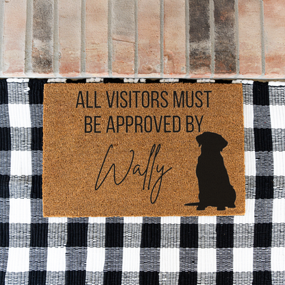Custom Dog Name Welcome Mat - Labrador Retriever