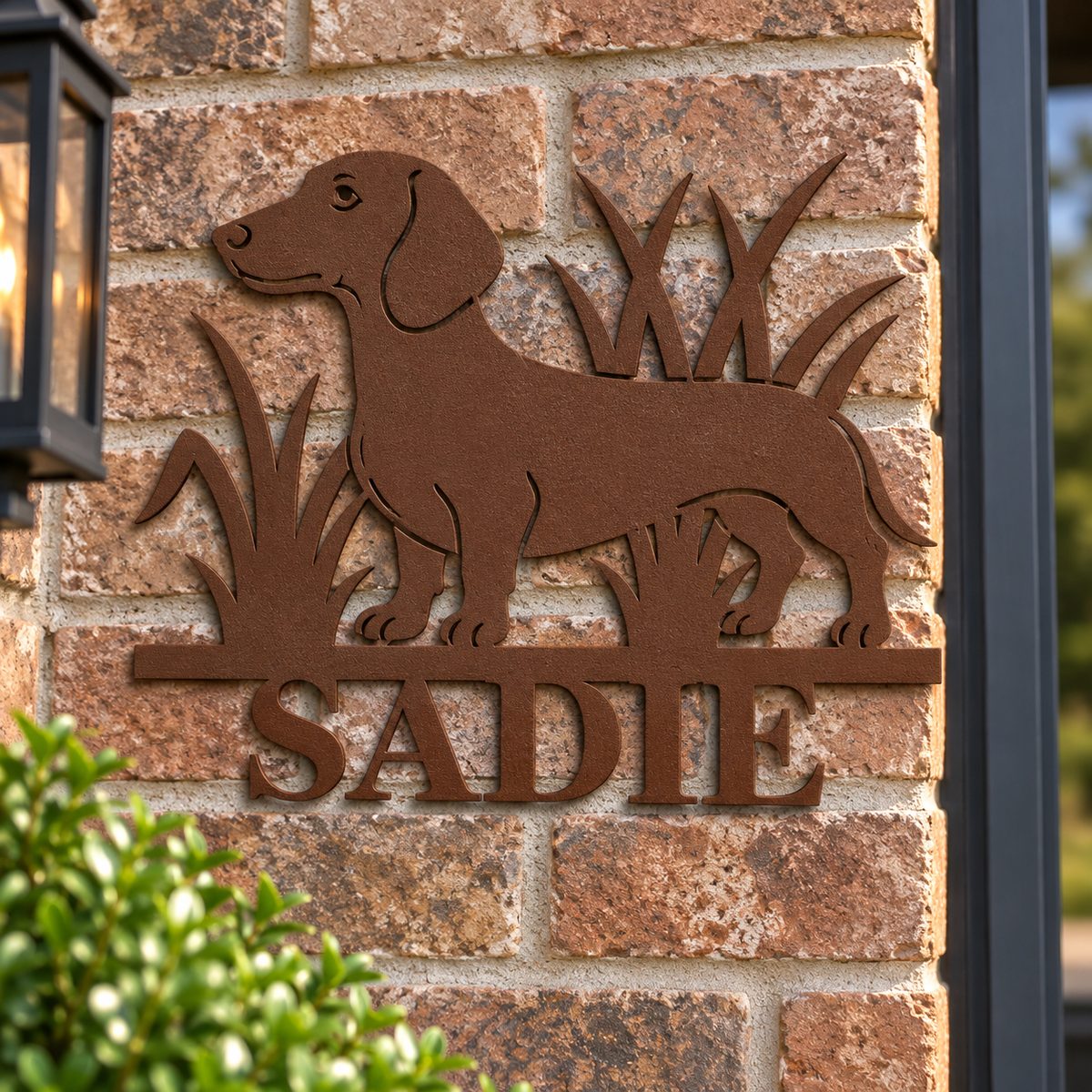 Personalized Dachshund Sign
