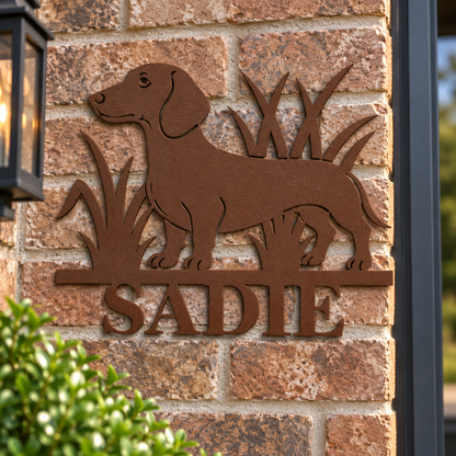 Personalized Dachshund Sign
