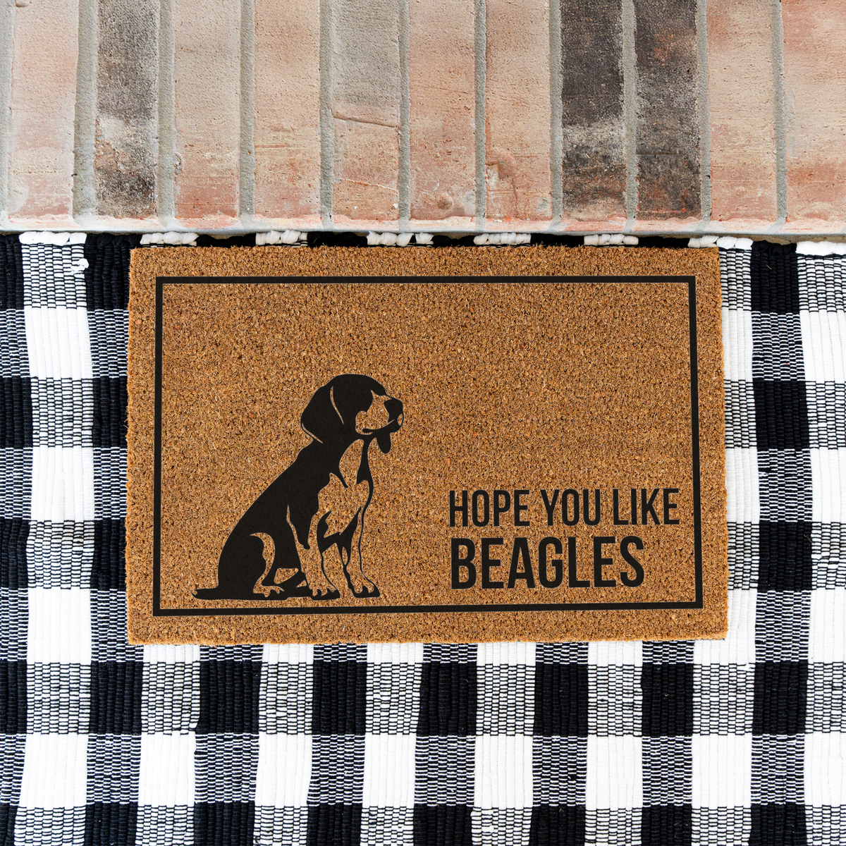 Beagle Doormat, Hope You Like Beagles Welcome Mat, Funny Beagle Doormat, Beagle Lover Gift, Dog Mom Gift, Beagle Home Decor