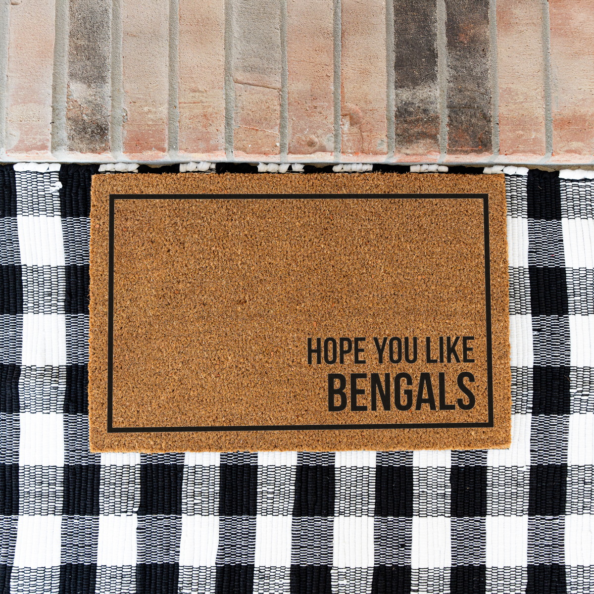Funny Bengal Cat Doormat, Hope You Like Bengals Welcome Mat, Bengal Cat Lover Gift, Cat Owner Front Door Mat, Funny Housewarming Decor