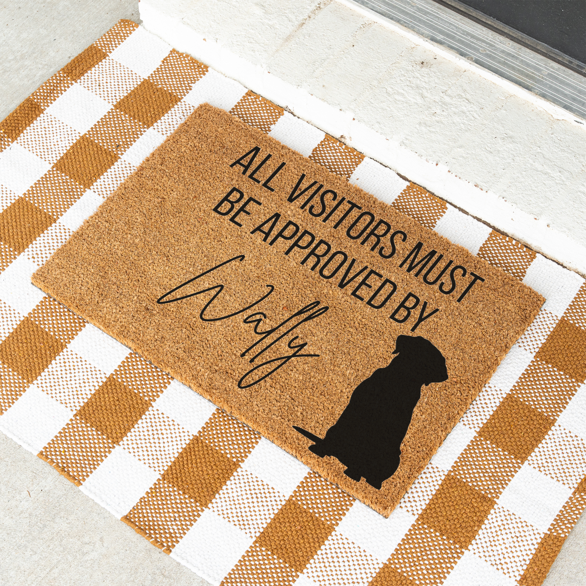 Custom Dog Name Welcome Mat - Labrador Retriever