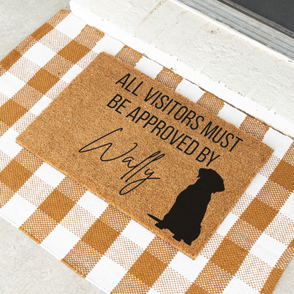 Custom Dog Name Welcome Mat - Labrador Retriever
