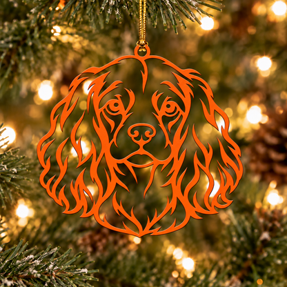 Cavalier King Charles Spaniel Metal Ornament