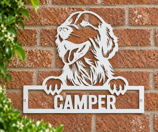 Personalized Golden Retriever Metal Sign
