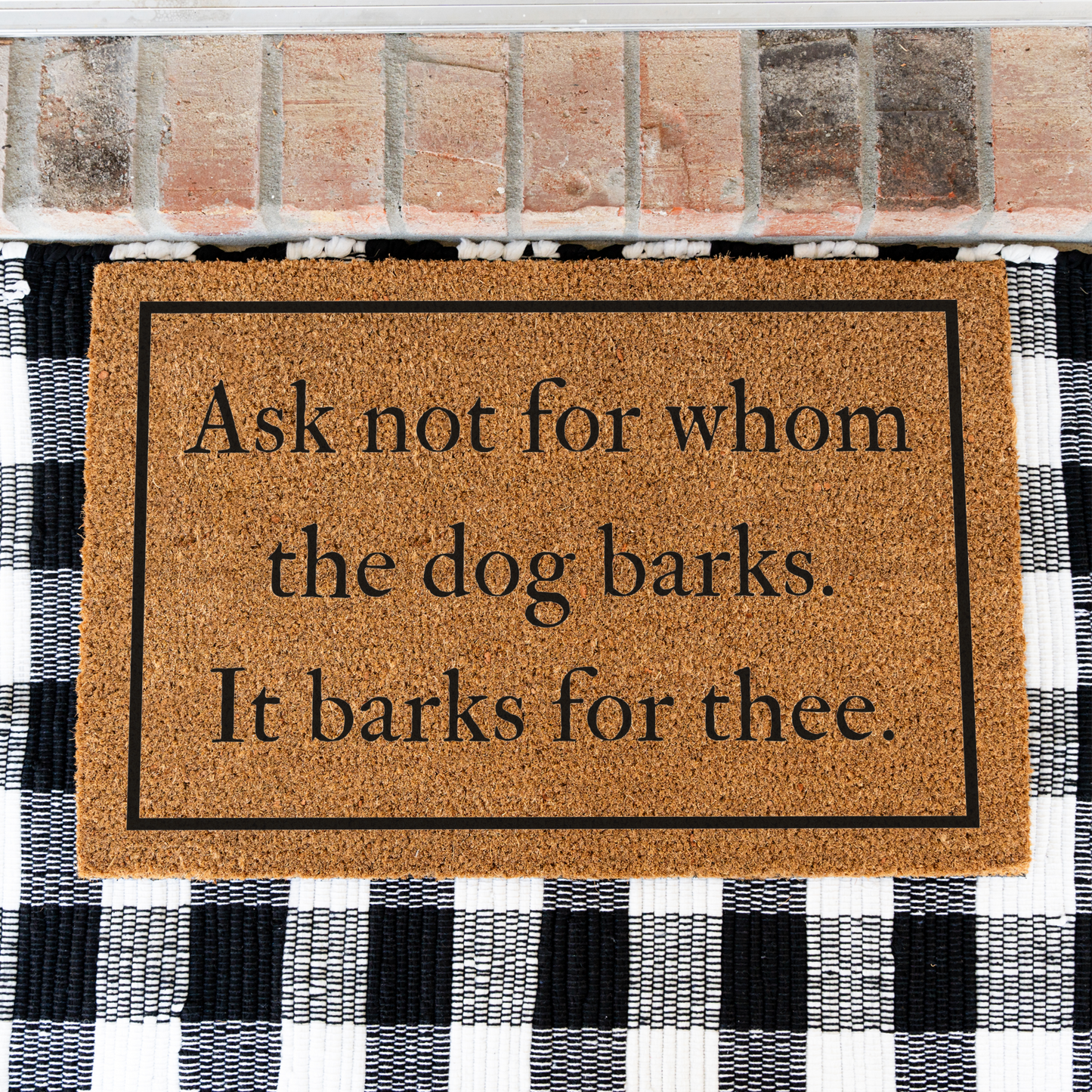 Funny Dog Doormat, Welcome Dog Doormat, Durable Coir Mat, Funny Entryway Decor, Non Slip Backing for Front Porch