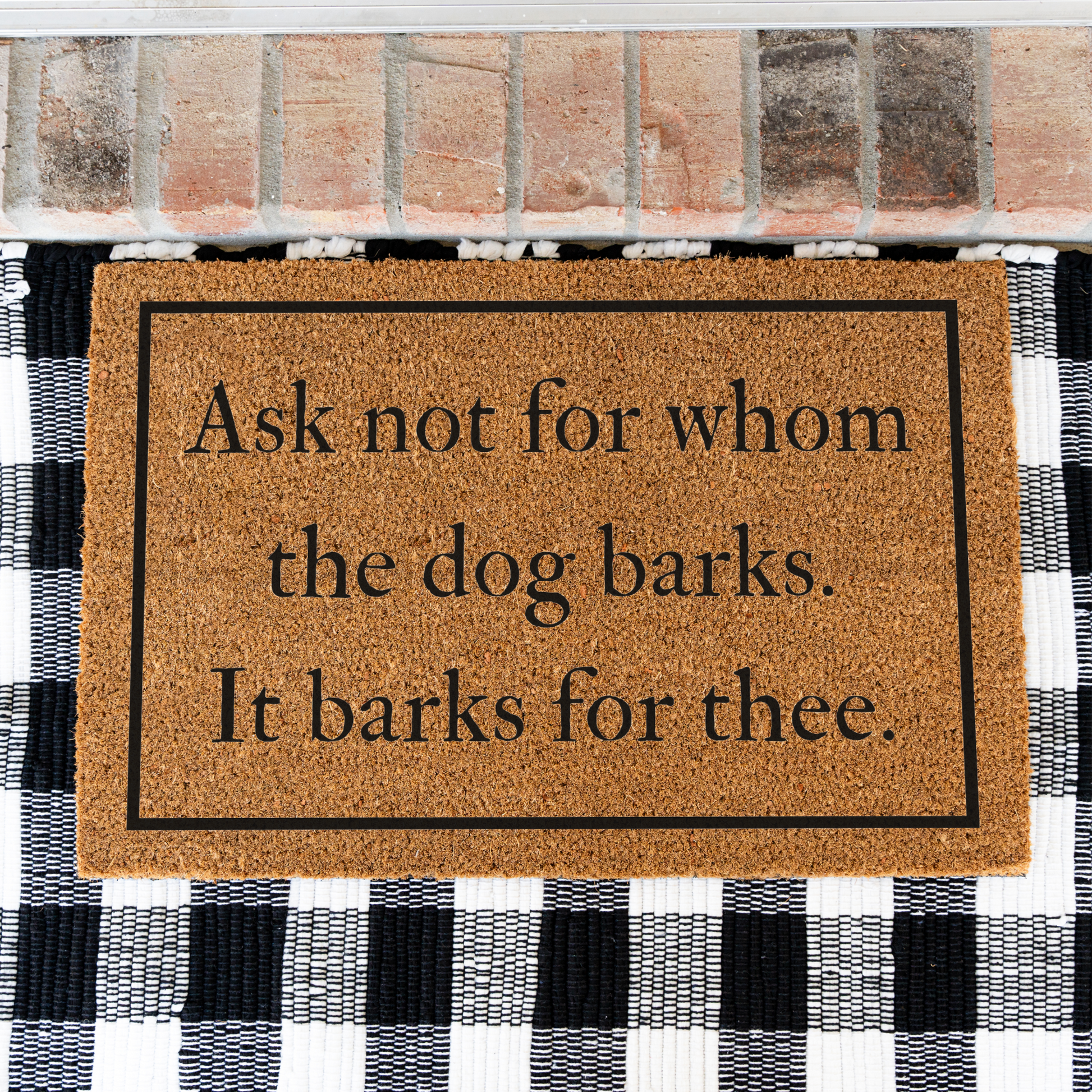 Funny Dog Doormat, Welcome Dog Doormat, Durable Coir Mat, Funny Entryway Decor, Non Slip Backing for Front Porch