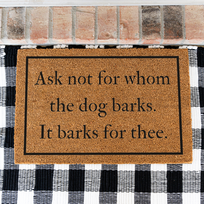 Funny Dog Doormat, Welcome Dog Doormat, Durable Coir Mat, Funny Entryway Decor, Non Slip Backing for Front Porch
