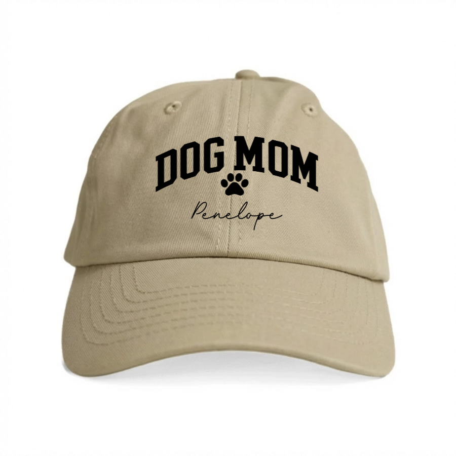 Embroidered Dog Mom Hat With Name
