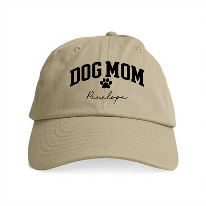 Embroidered Dog Mom Hat With Name