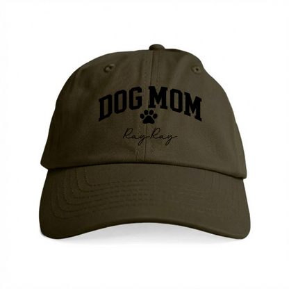 Embroidered Dog Mom Hat With Name