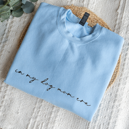 Custom In My Dog Mom Era Crewneck with Names on Sleeve