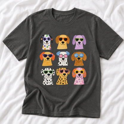 Groovy Dogs Wearing Sunglasses Tee