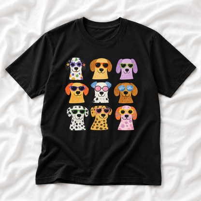 Groovy Dogs Wearing Sunglasses Tee