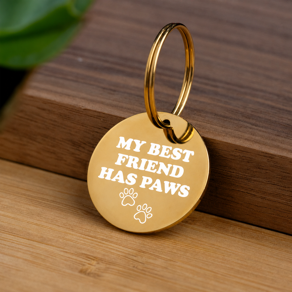 My Best Friend Has Paws Keychain