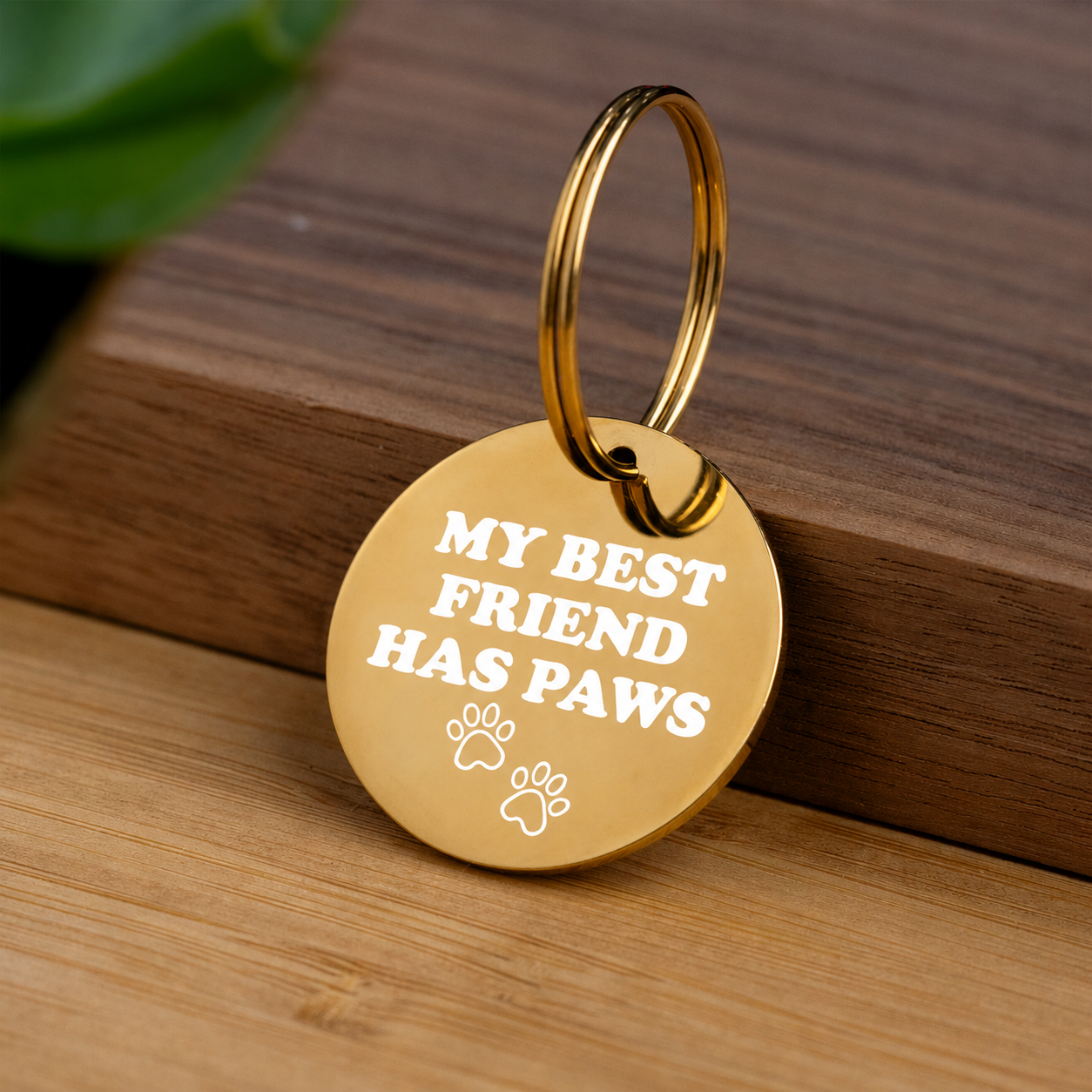 My Best Friend Has Paws Keychain