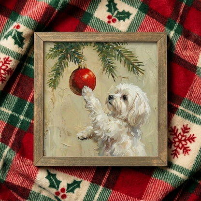 Christmas Dog Wall Art