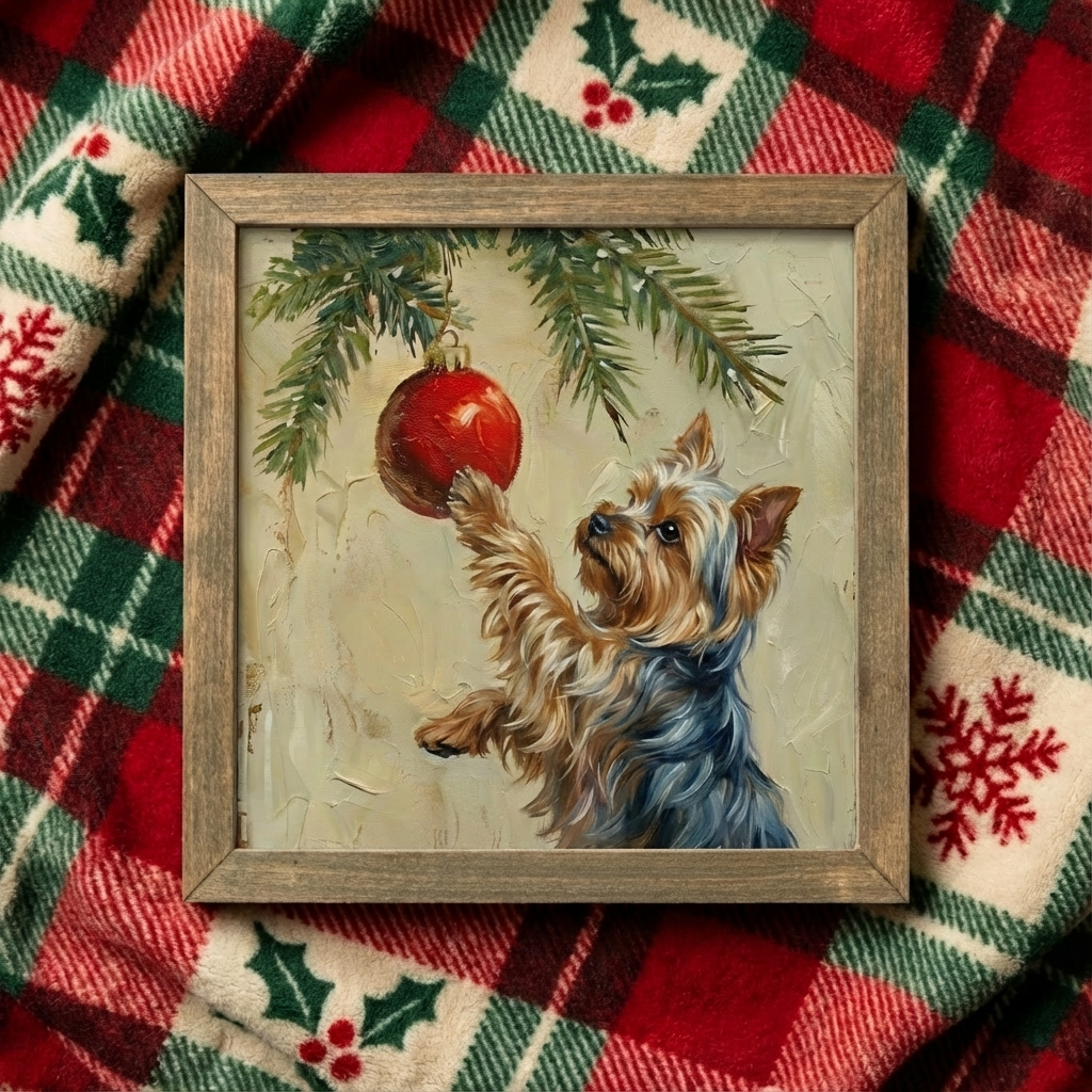 Christmas Dog Wall Art