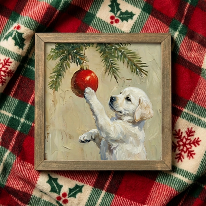 Christmas Dog Wall Art