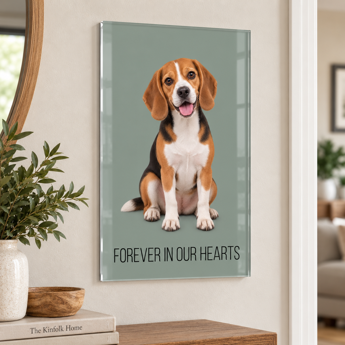 Personalized Dog Portrait Acrylic Sign