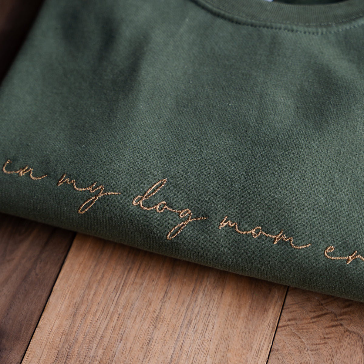 Custom In My Dog Mom Era Crewneck with Names on Sleeve