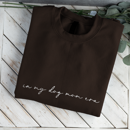Custom In My Dog Mom Era Crewneck with Names on Sleeve
