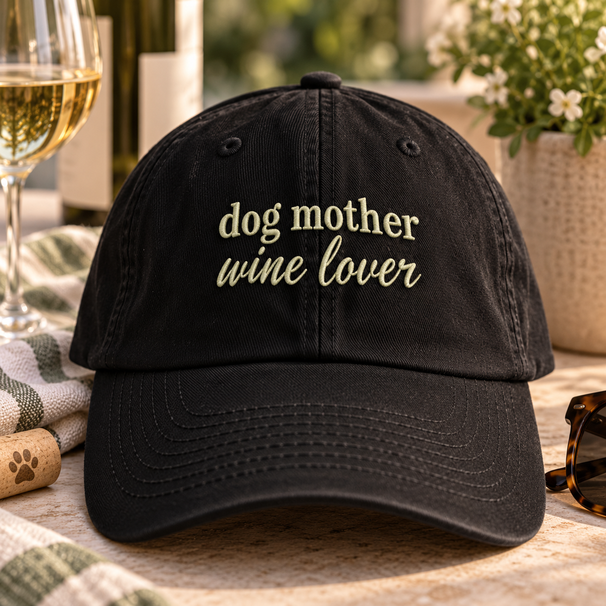 Dog Mother Wine Lover Hat