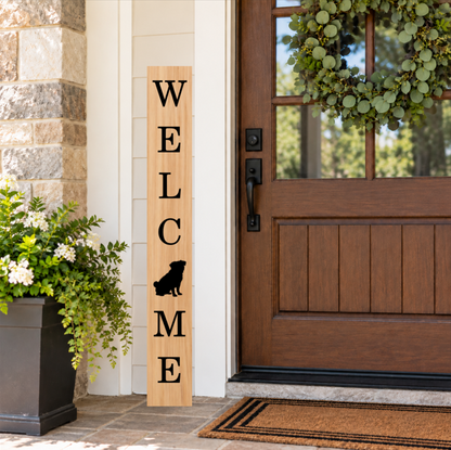 Personalized Dog Welcome Porch Sign